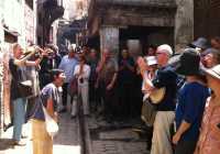 Enjoying live pop up performances with local artisans on the streets of Fes |  Stuart Davis