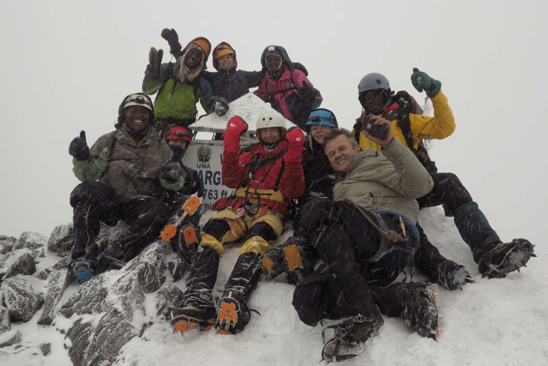 Summit of Margherita Peak