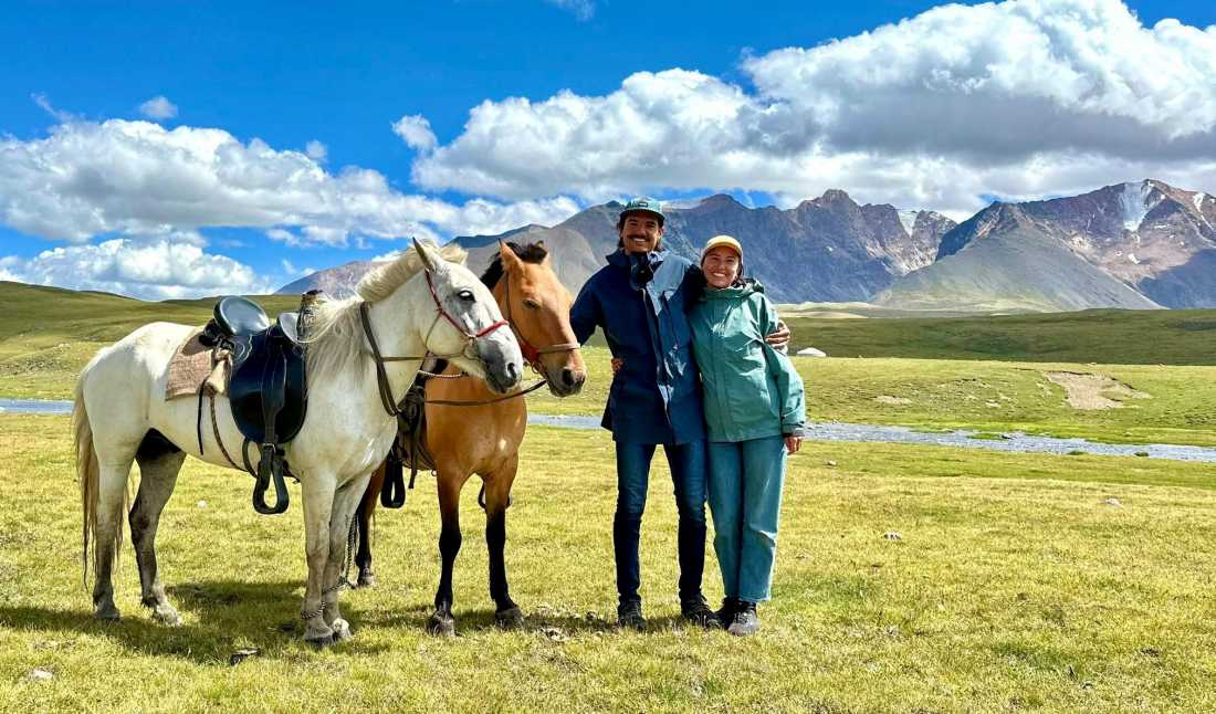 Happy riders, sturdy steeds and big Mongolian skies