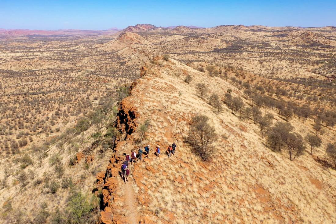 The Larapinta Trail follows the rocky spine of the West MacDonnel Ranges |  <i>Shaana McNaught</i>