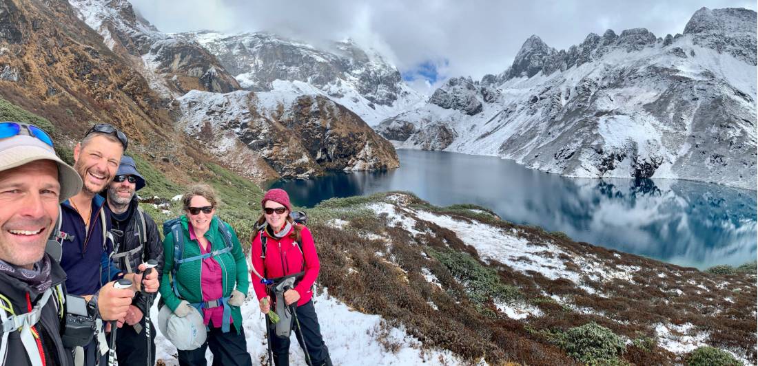 Trekking in spectacular alpine conditions on the Bhutan Snowman Trek |  <i>Soren Kruse Ledet</i>
