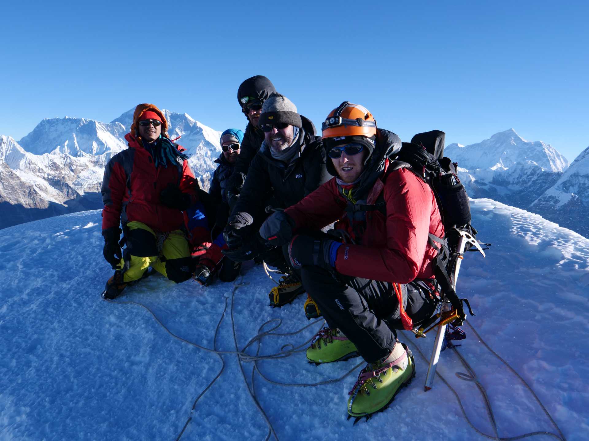 Enjoying the views from the summit of Mera Peak |  Chris Whyte