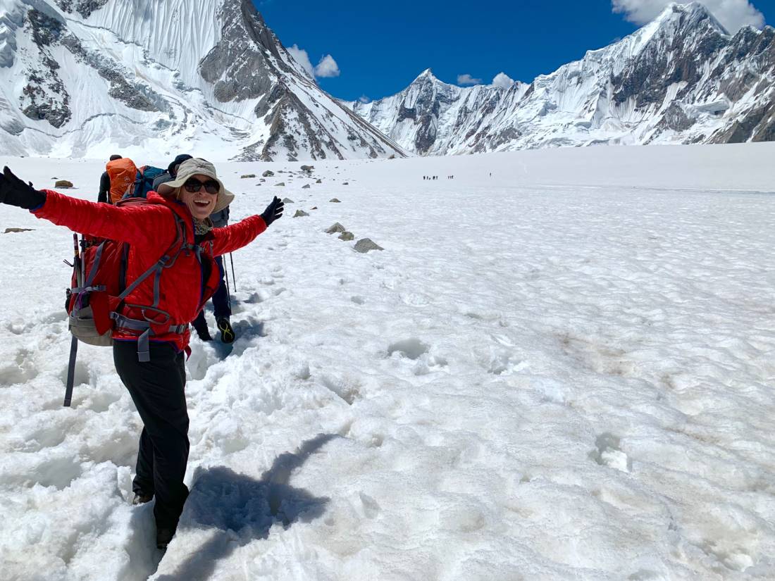Excited to be on the Vigne Glacier |  <i>Soren Kruse Ledet</i>