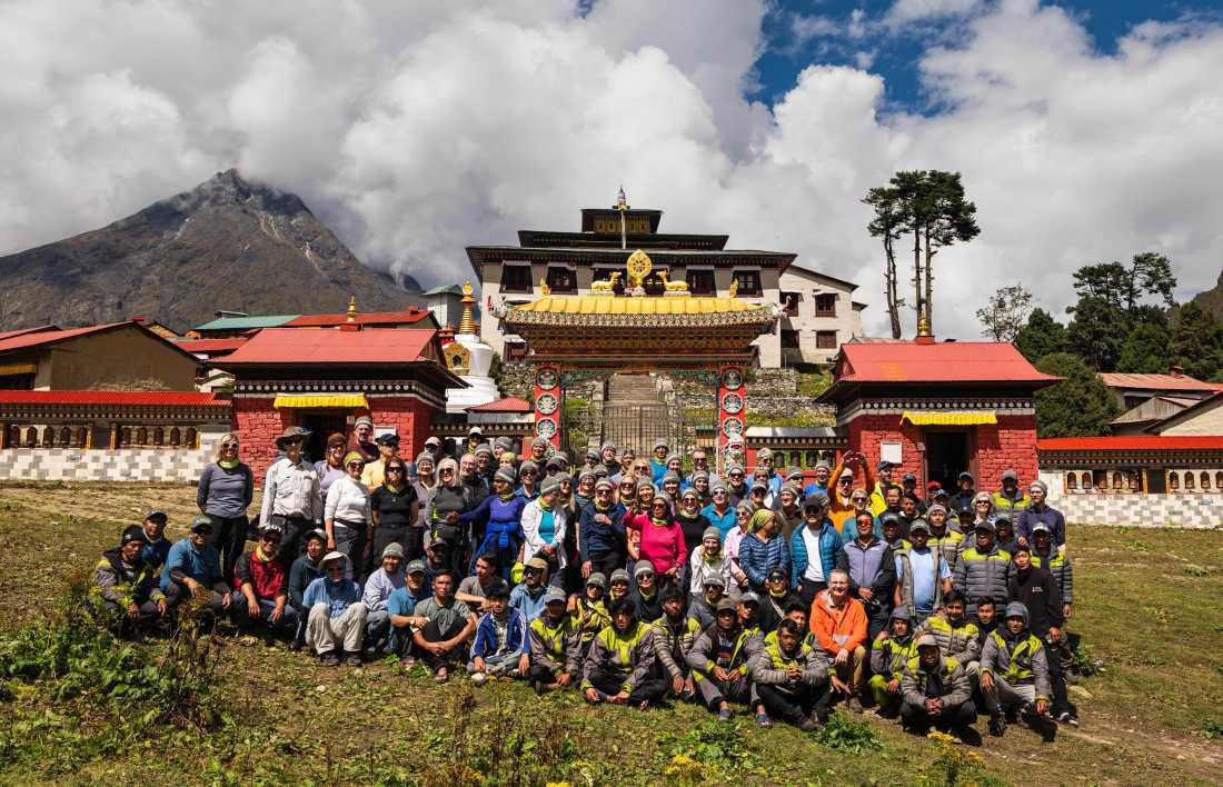 World Expeditions 50th Anniversary Celebration in Thyangboche, Nepal |  Lachlan Gardiner